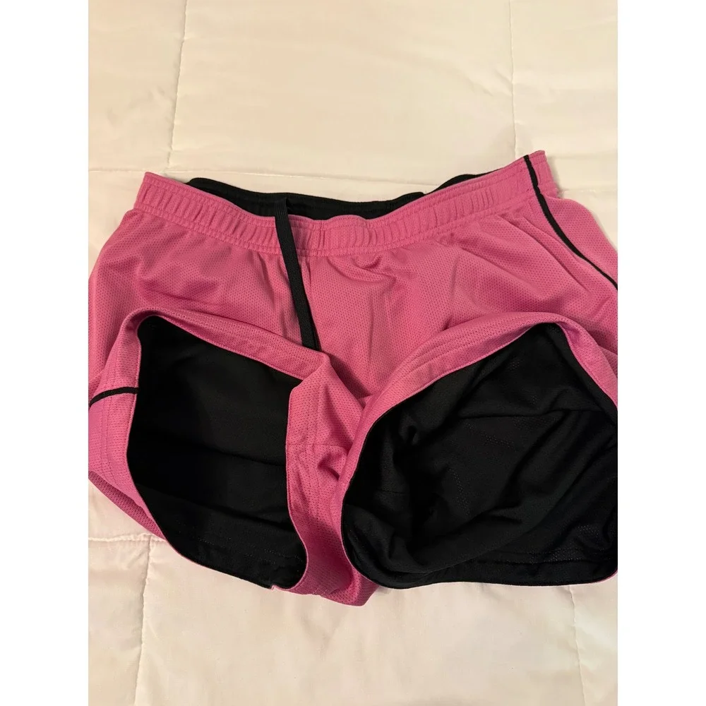 Nike Basketball Shorts Pink Black Athletic Womens XL 16-18
